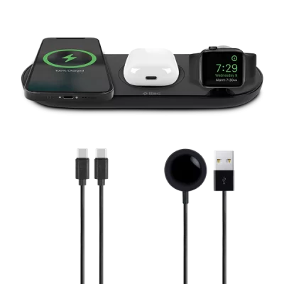 ttec AirCharger Trio 3’ü 1 Arada iPhone + Apple Watch + AirPods Kablosuz Hızlı Şarj Aleti